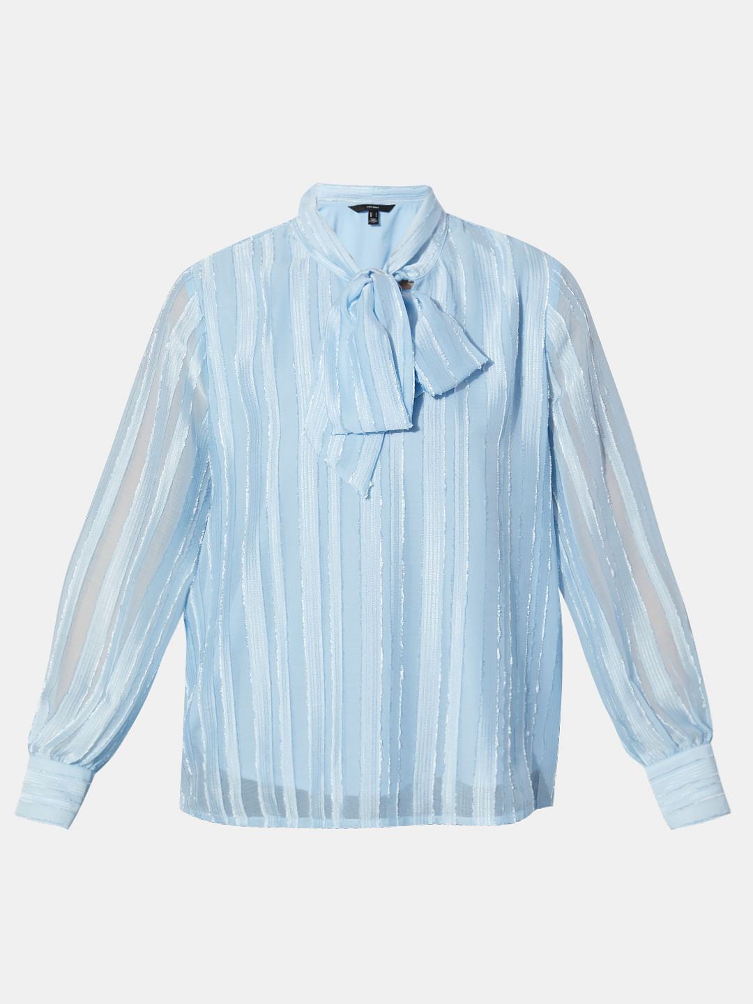 Light Blue Striped Top