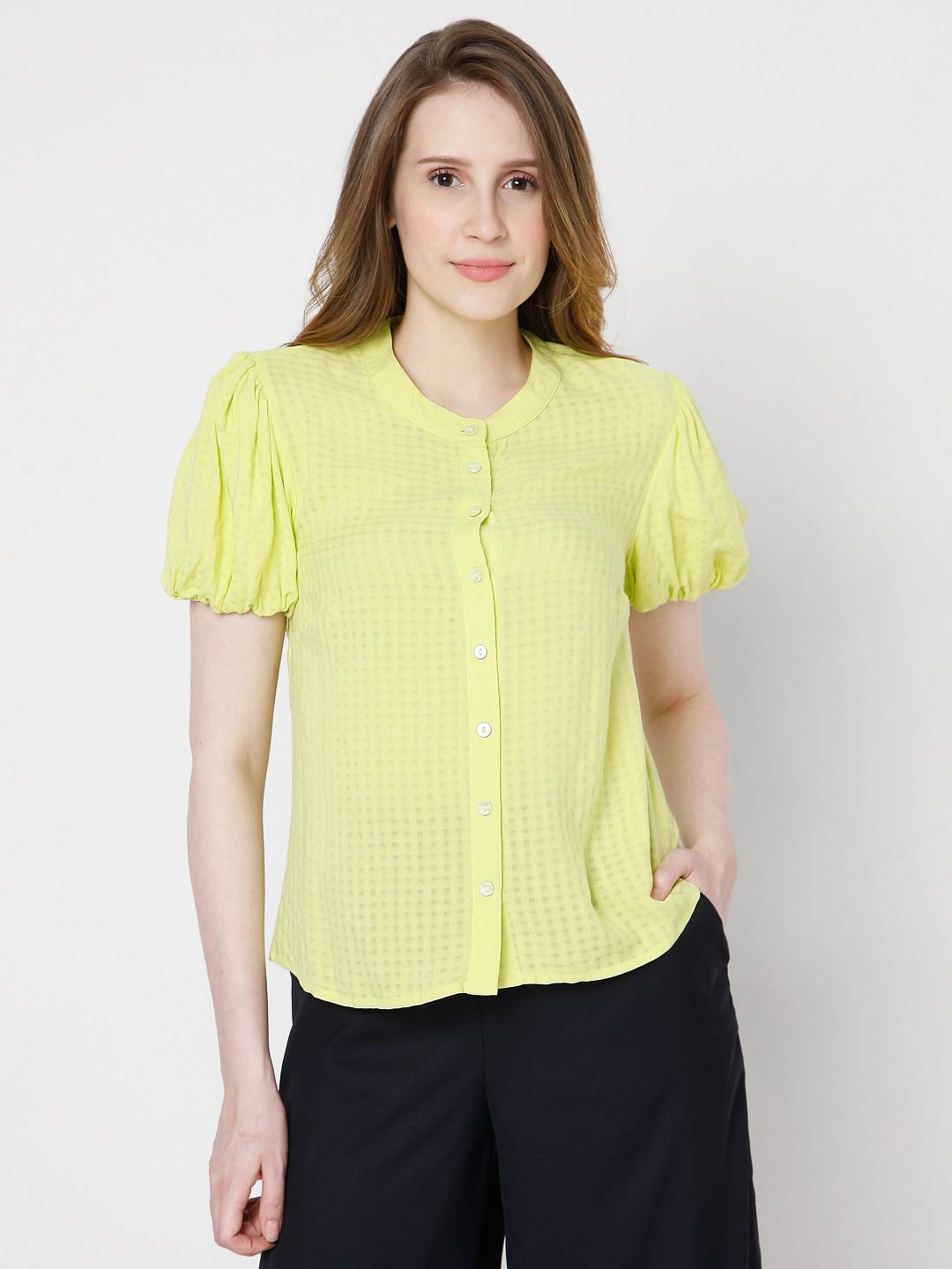 Yellow Check Shirt