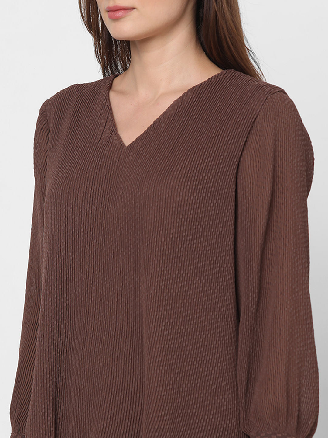 Brown Georgette Top