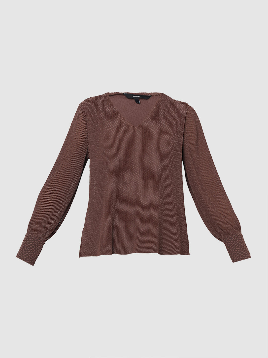 Brown Georgette Top