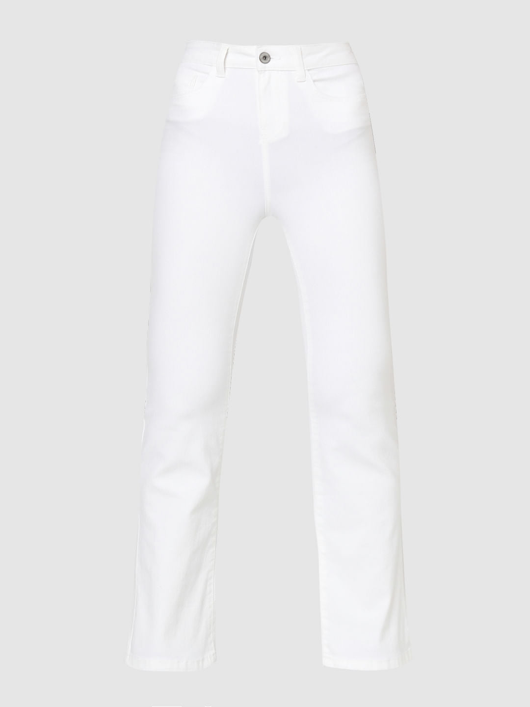 White High Rise Petra Bootcut Jeans