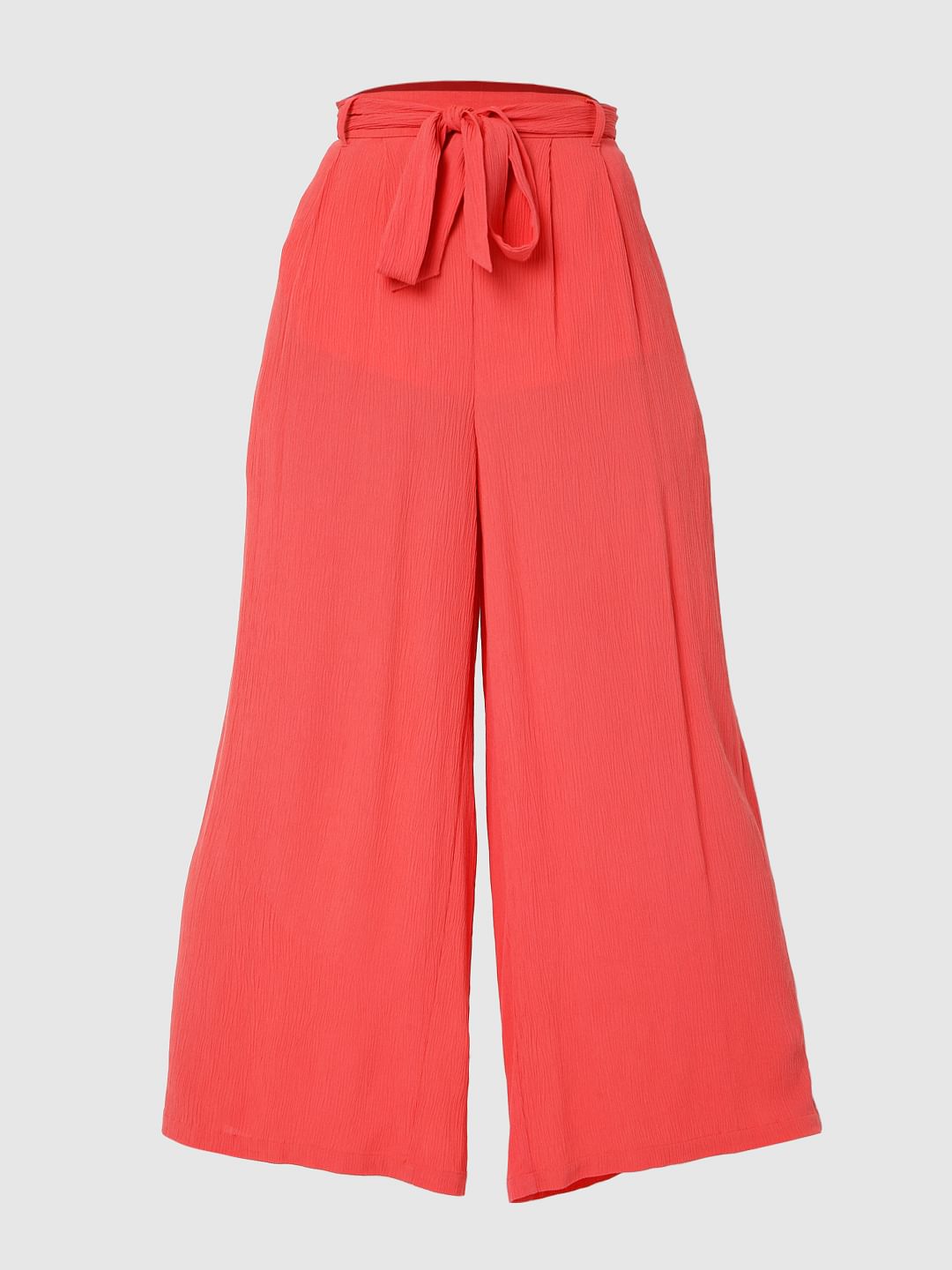 Coral Wide Leg Pants
