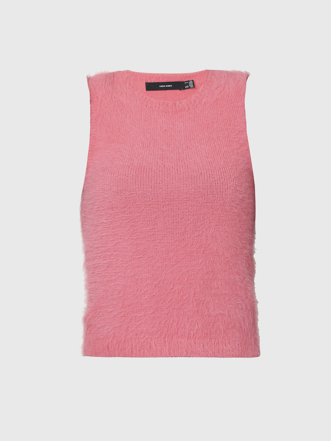 Pink Faux Fur Vest