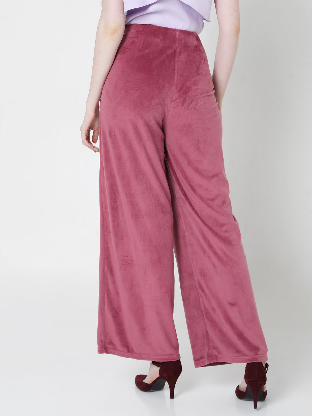 Pink High Rise Co-Ord Pants