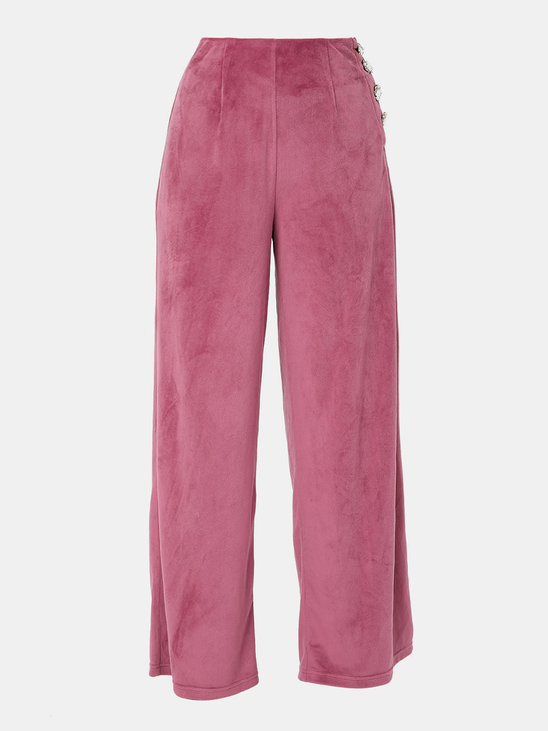 Pink High Rise Co-Ord Pants