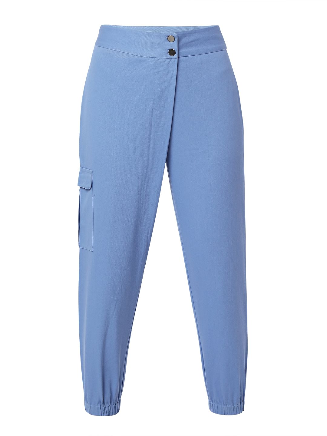 Blue High Rise Pants