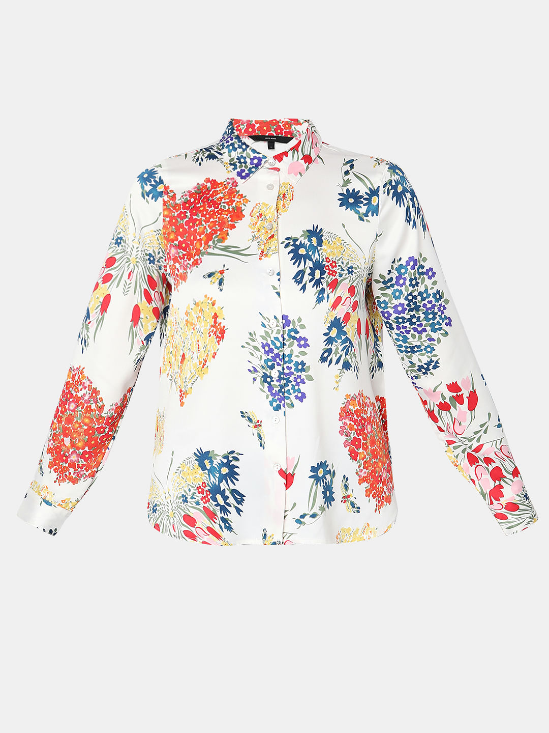 White Floral Shirt