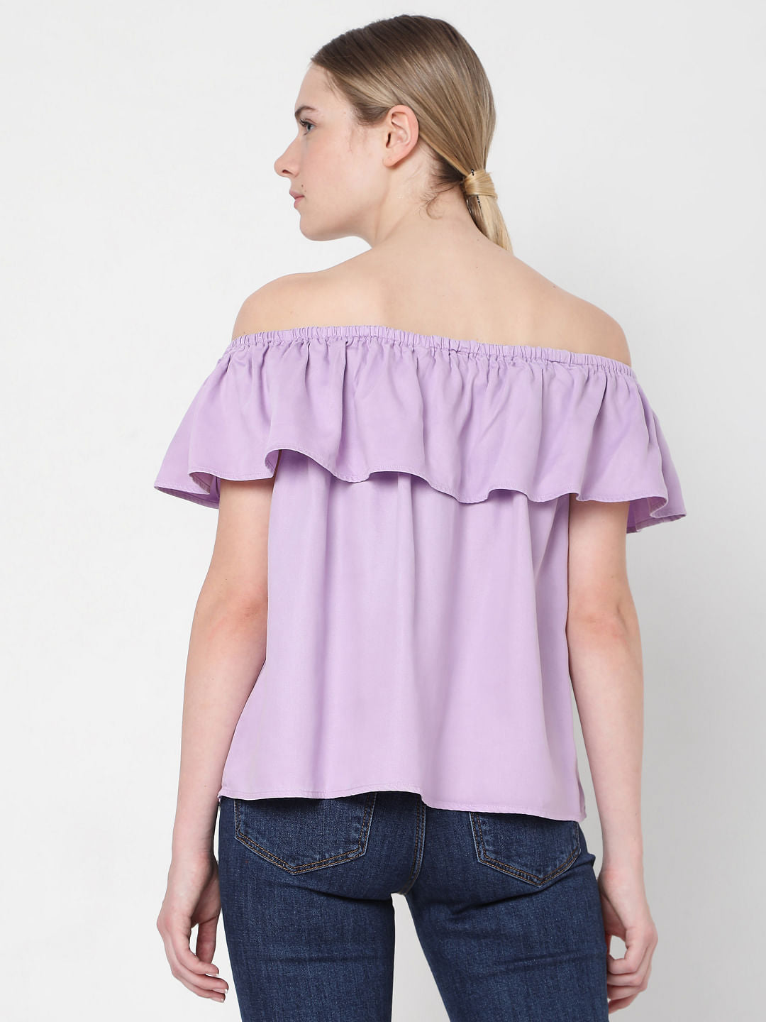 Lilac Off Shoulder Top