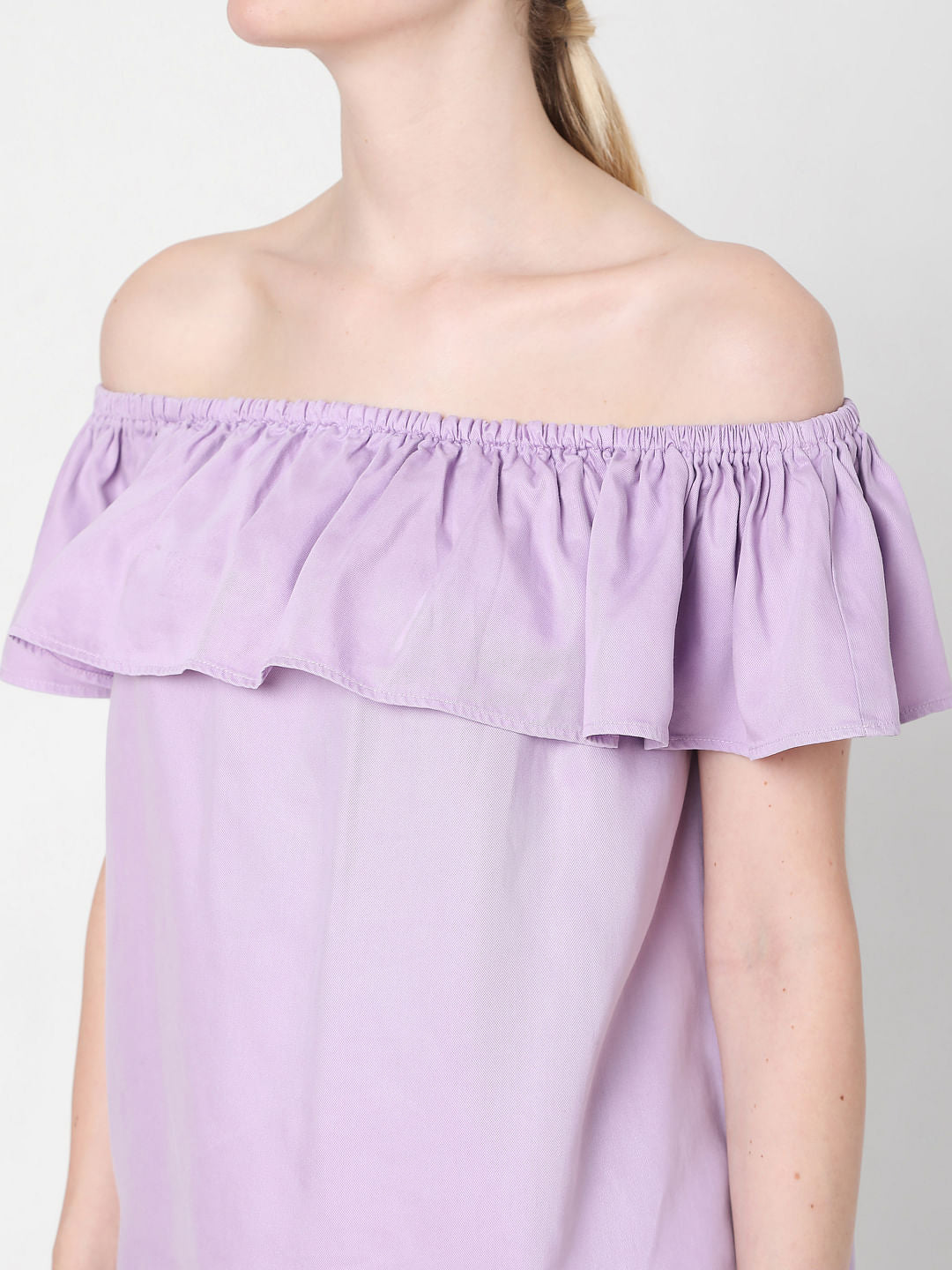 Lilac Off Shoulder Top