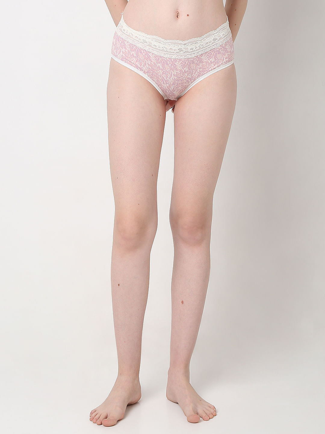 Intimates Pack Of 3 Lace Trim Midi Briefs