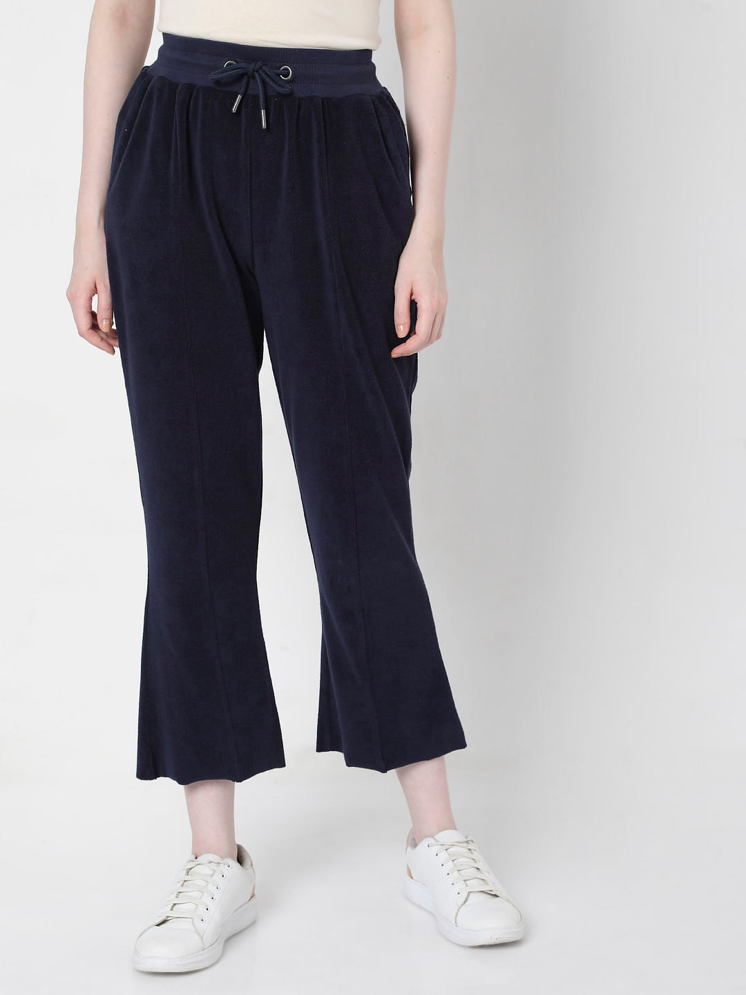 Blue Bootcut Sweatpants