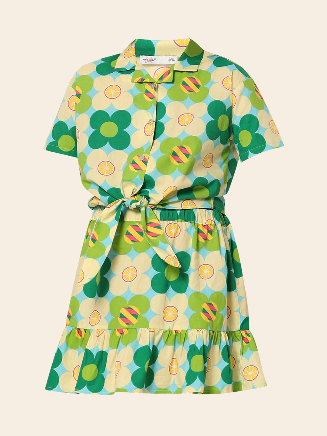 Green Floral Co-Ord Set Shirt
