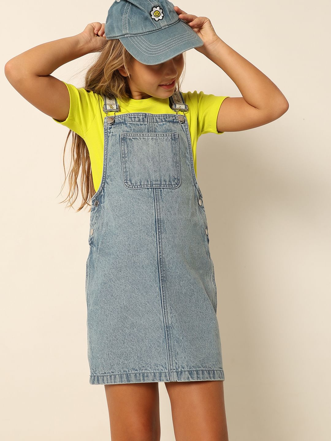 Blue Cotton Denim Dungaree