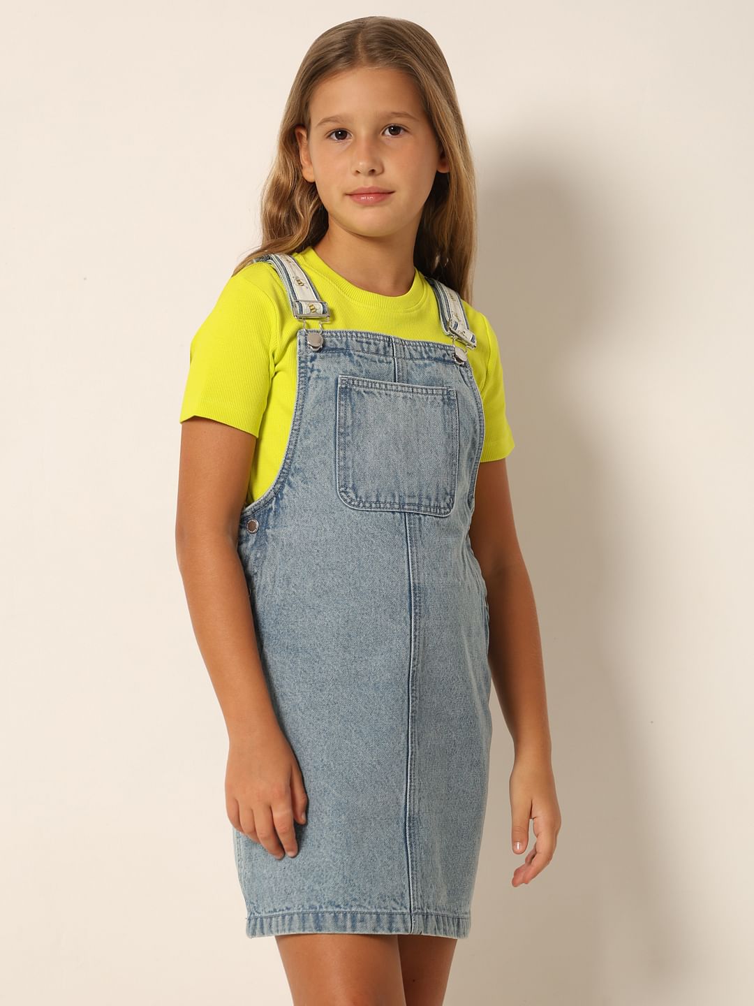 Blue Cotton Denim Dungaree