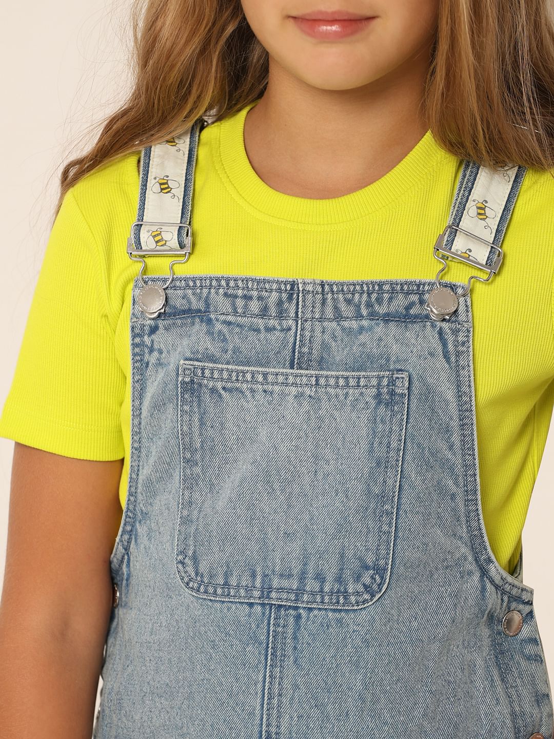 Blue Cotton Denim Dungaree