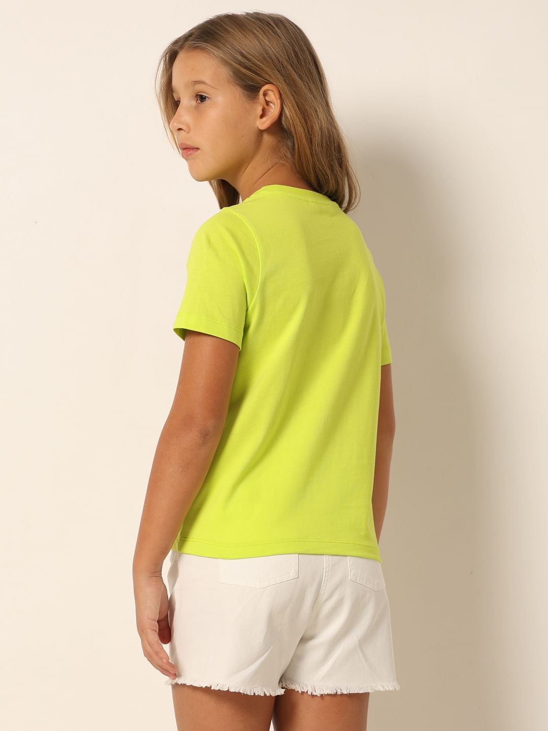 Neon Green Graphic Print T-Shirt