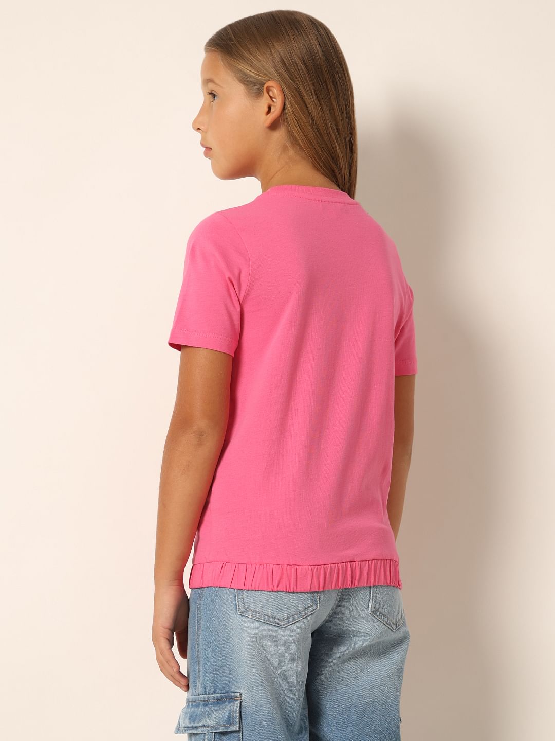 Pink Graphic Print T-Shirt