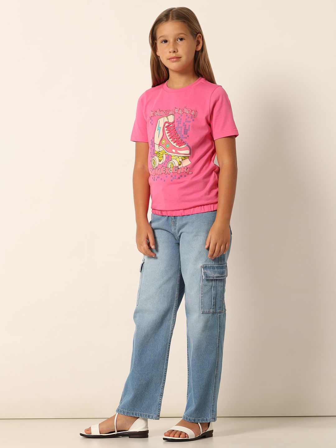 Pink Graphic Print T-Shirt