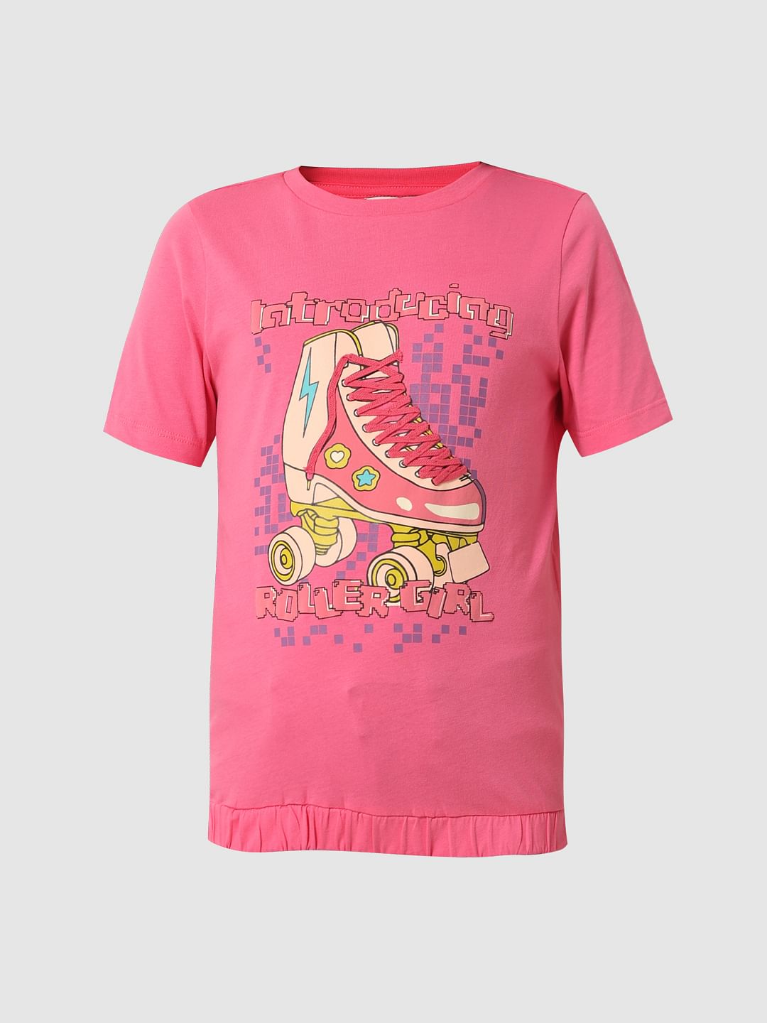 Pink Graphic Print T-Shirt