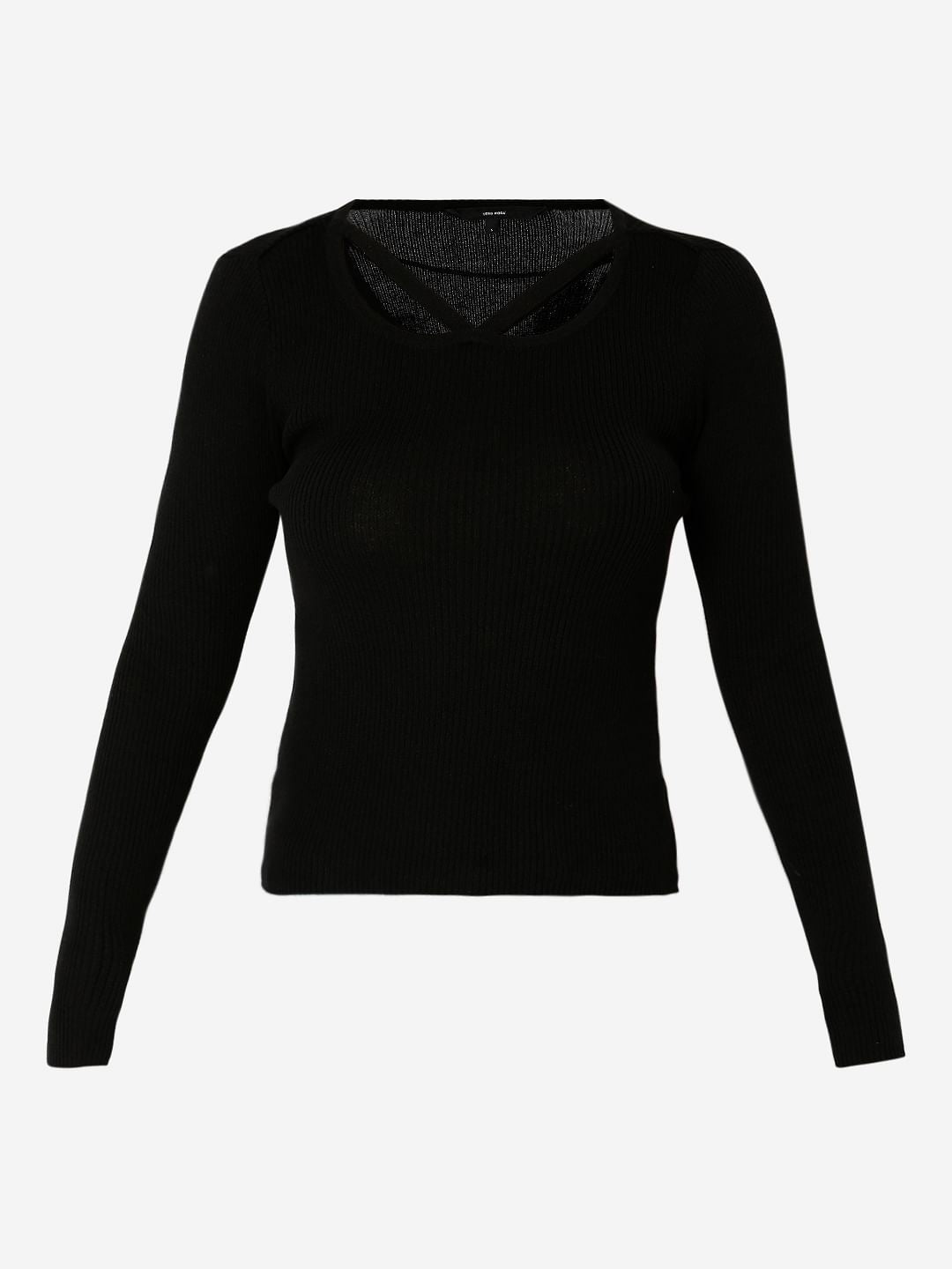 Black Ribbed Sweater