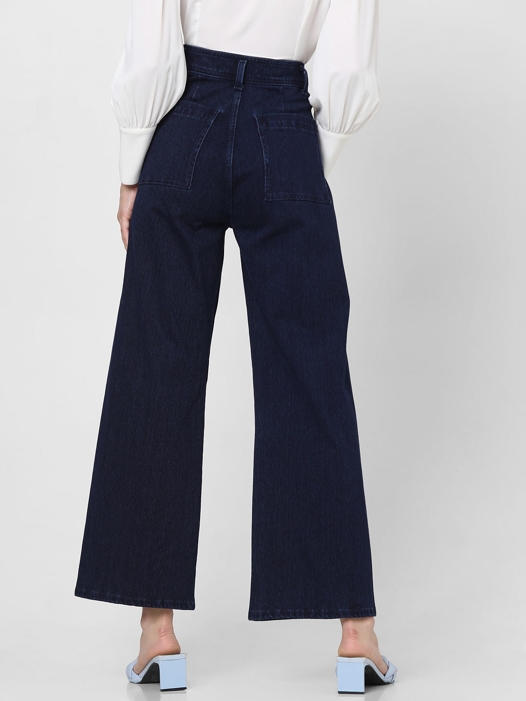 Dark Blue High Rise Zoey Wide-Leg Jeans