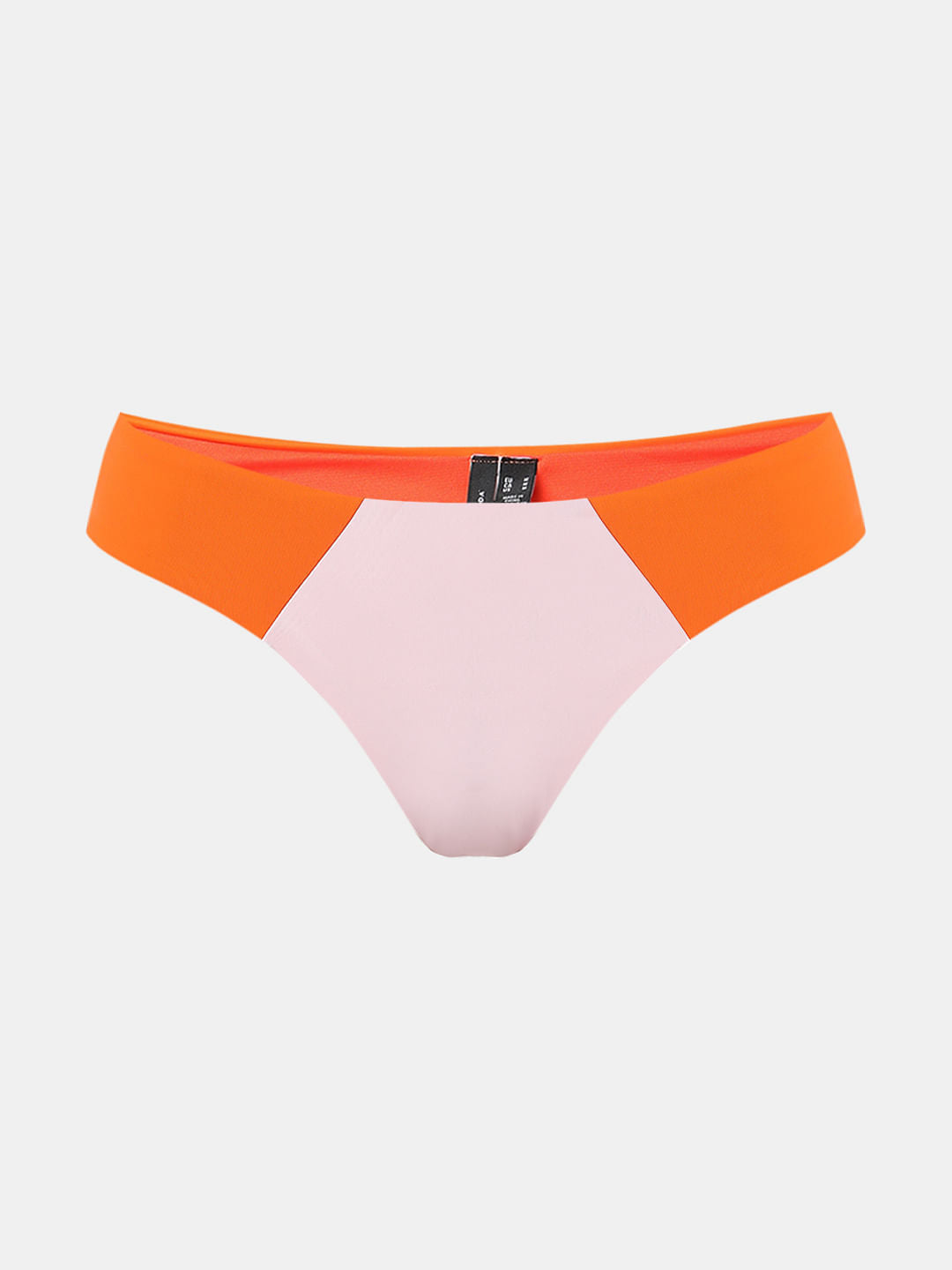 Orange Colourblocked Swim Brief