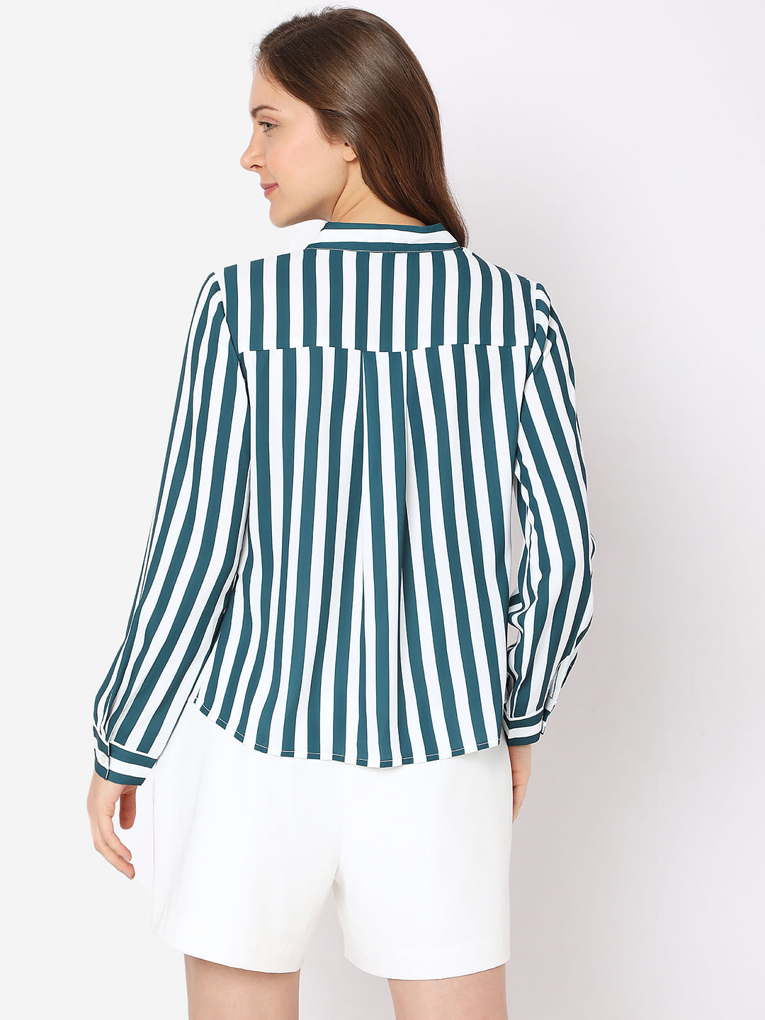 Green Striped Top