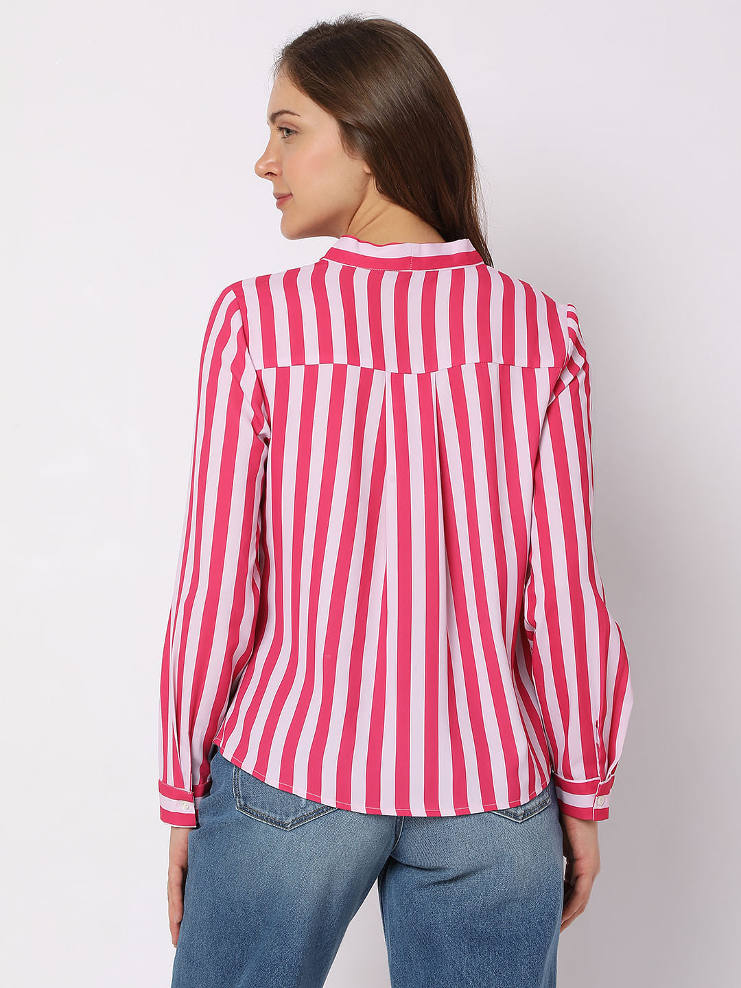 Pink Striped Top