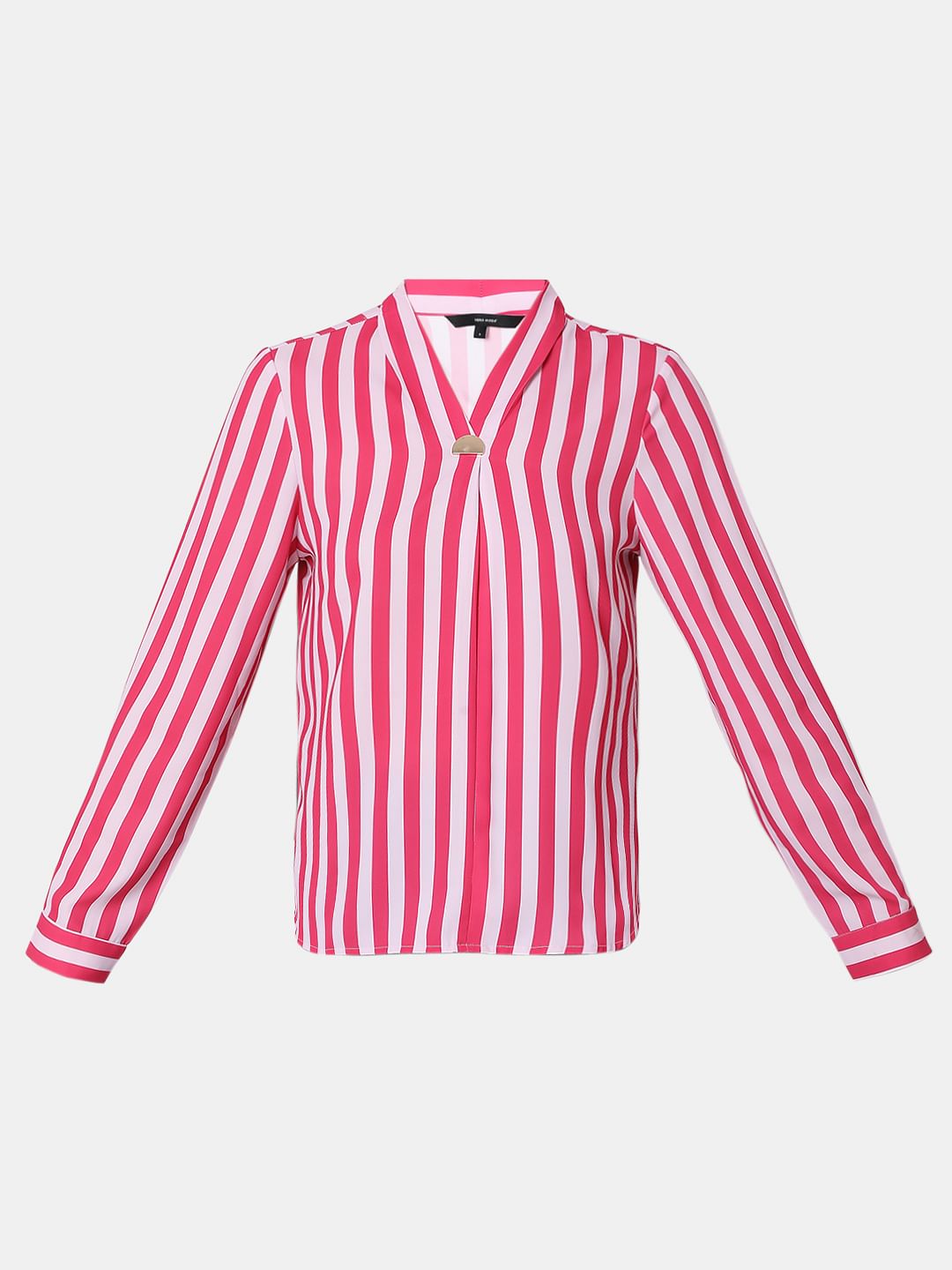 Pink Striped Top