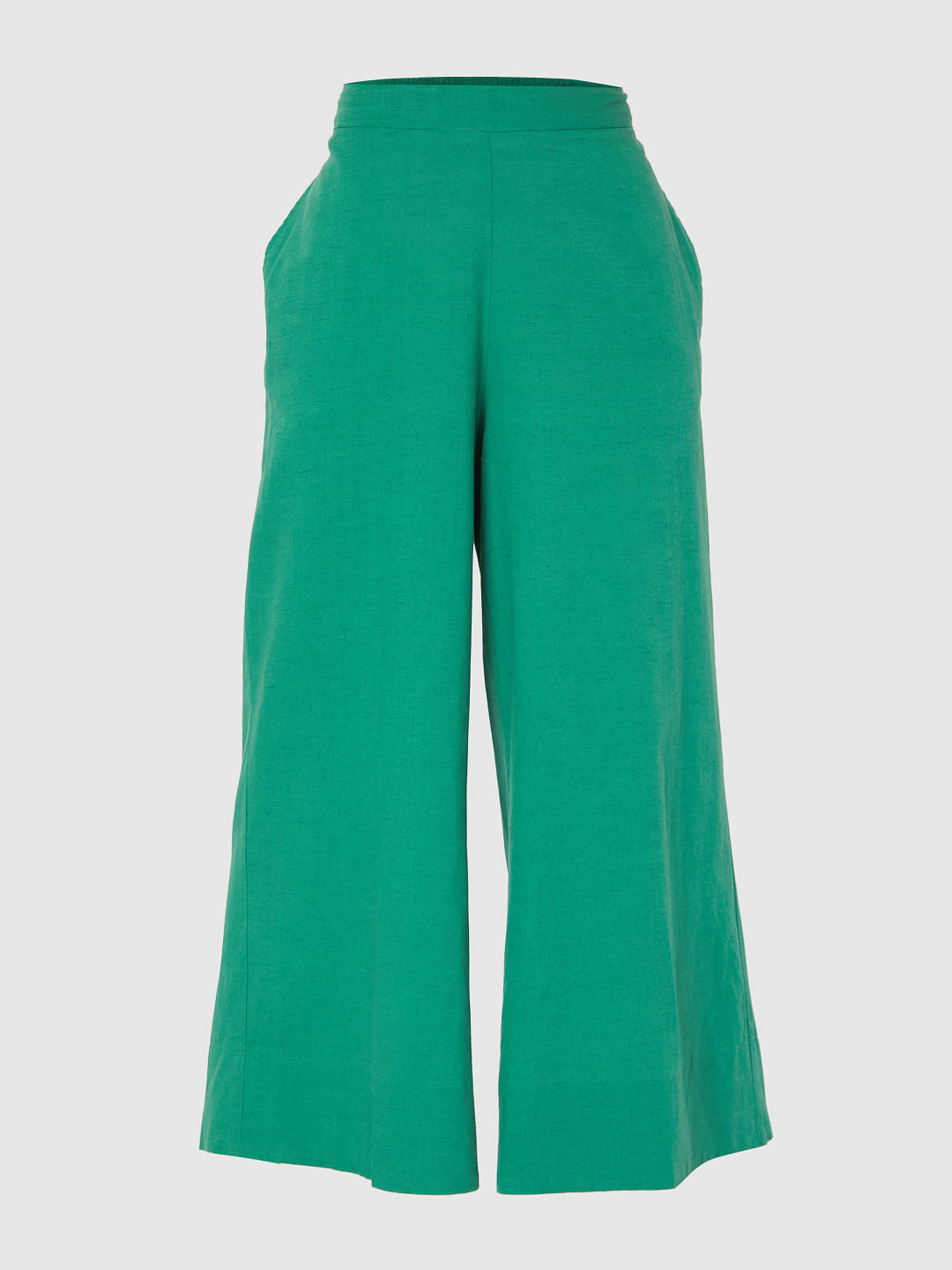 Green Wide Leg Pants