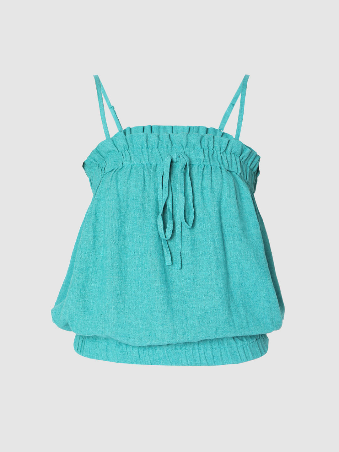 Blue Strappy Co-Ord Set Top
