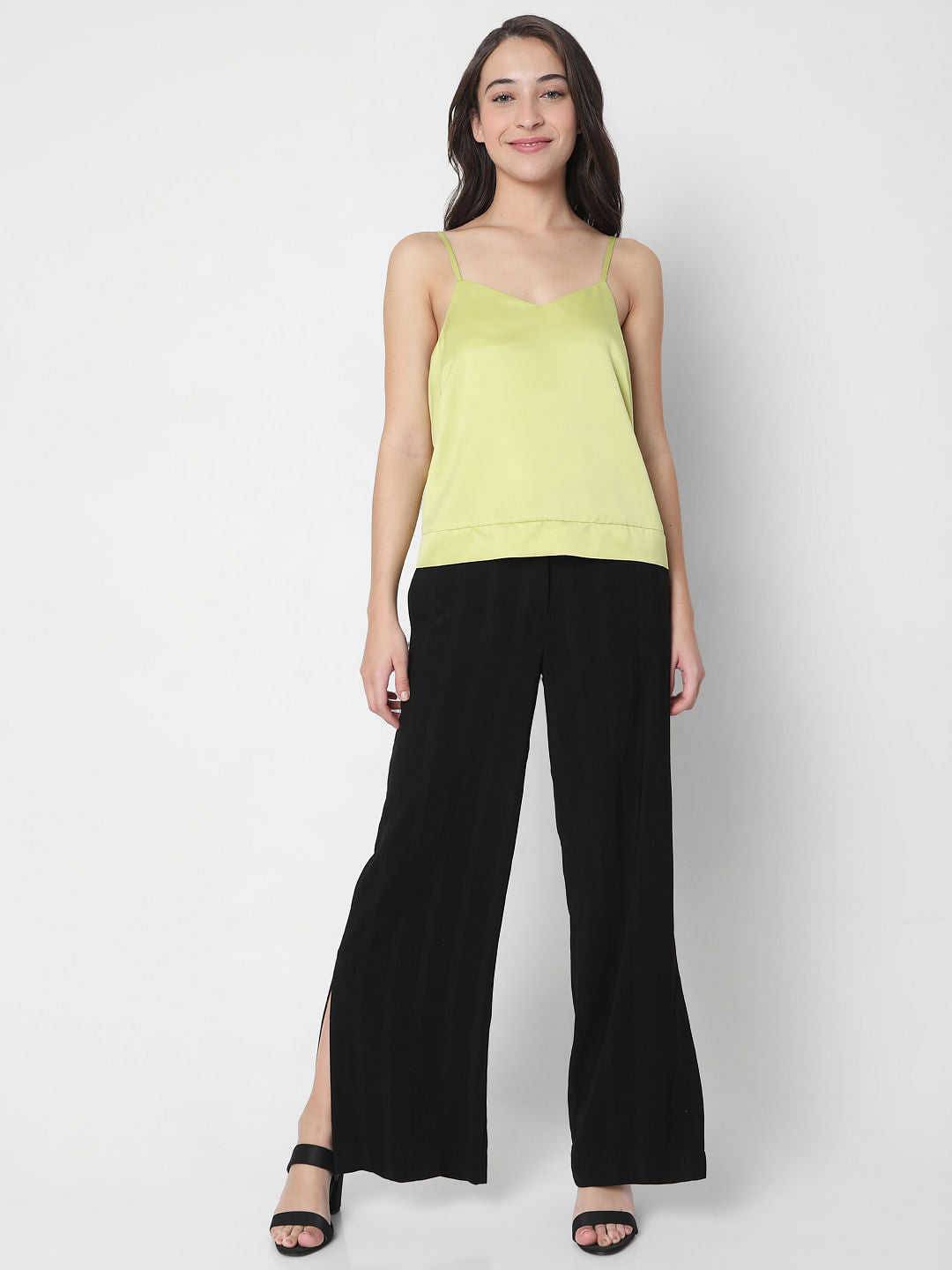 Green Strappy Co-Ord Set Top