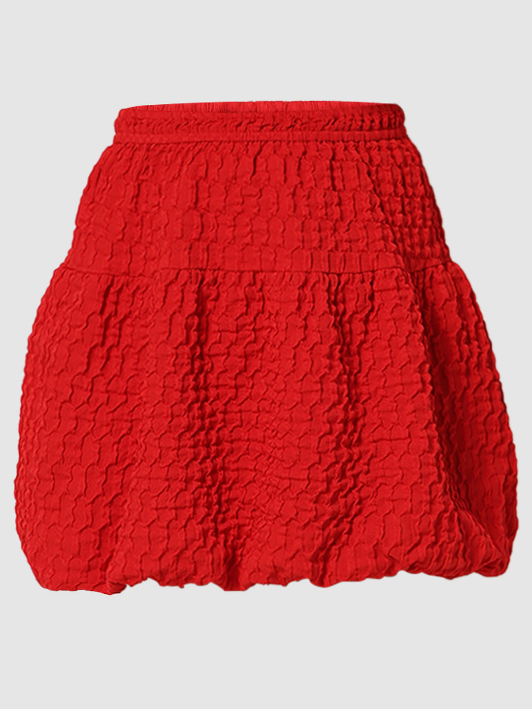 Girls Red Balloon Hem Co-Ord Set Skirt