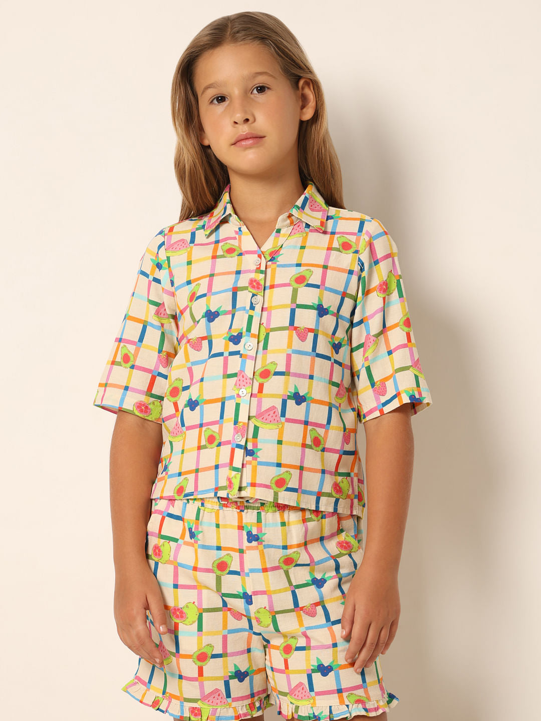 Multi-Colour Check Co-Ord Set Shirt