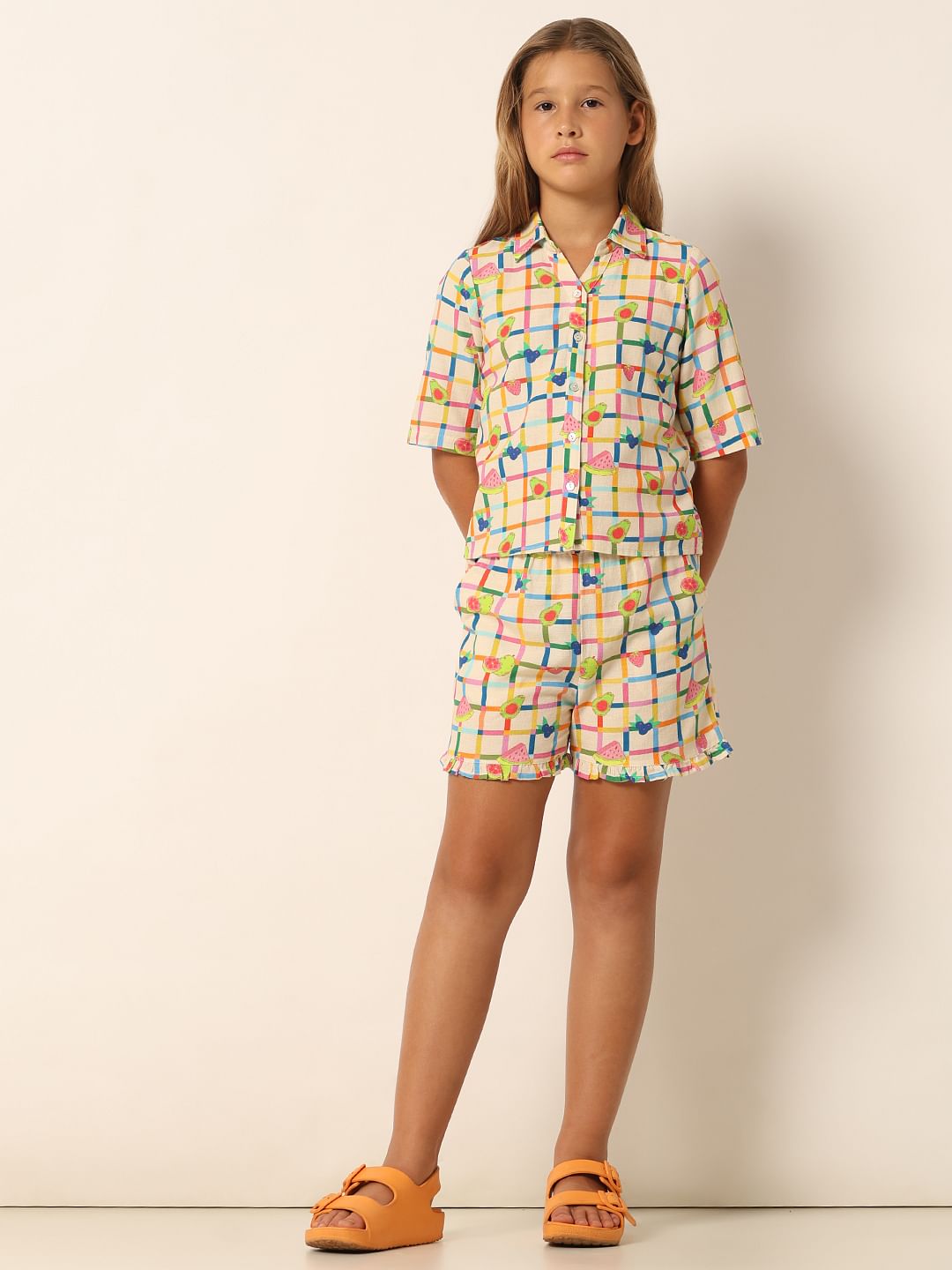 Multi-Colour Check Co-Ord Set Shirt
