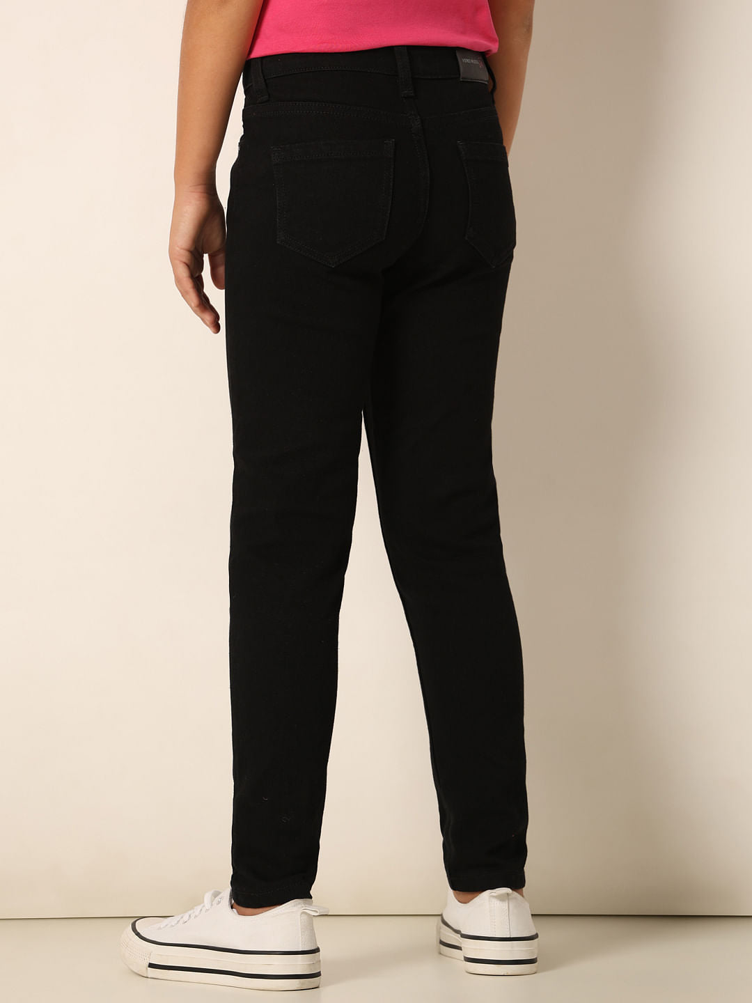 Black Mid Rise Wendy Skinny Fit Jeans
