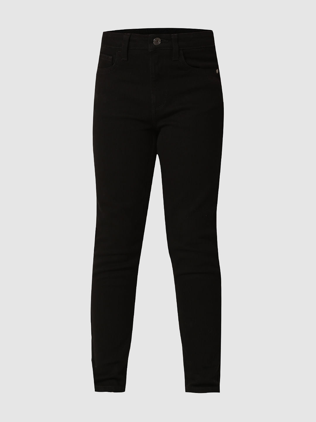 Black Mid Rise Wendy Skinny Fit Jeans