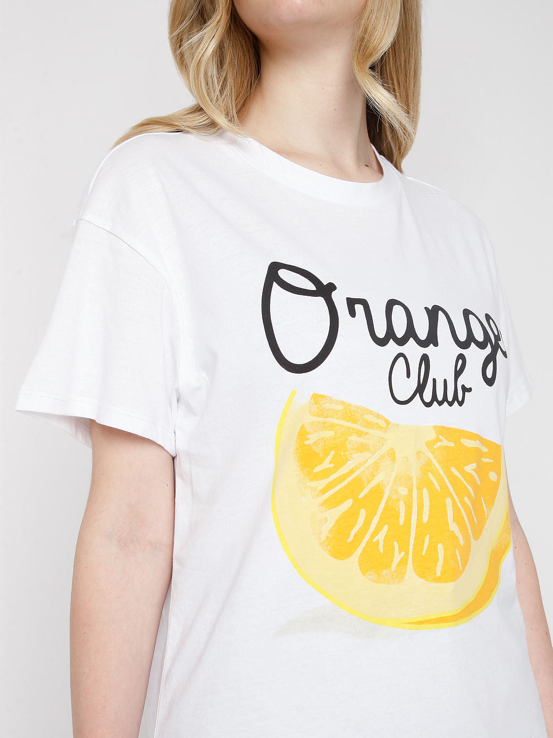 White Graphic Print T-Shirt
