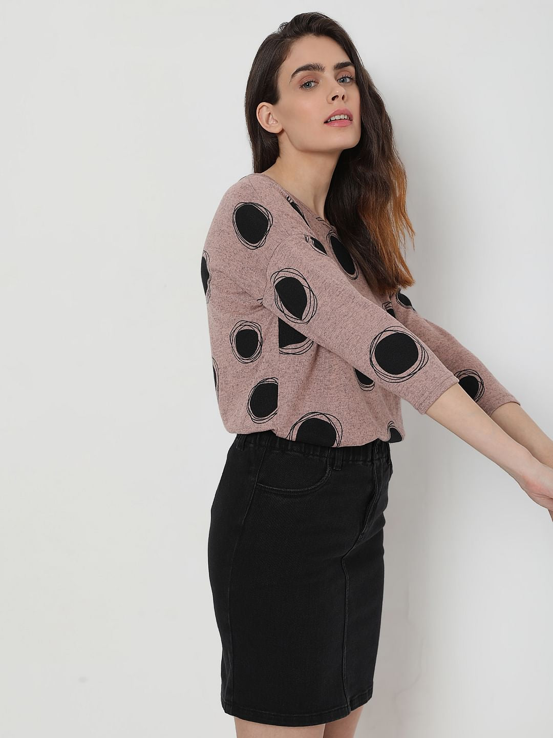Pink Dotted Top