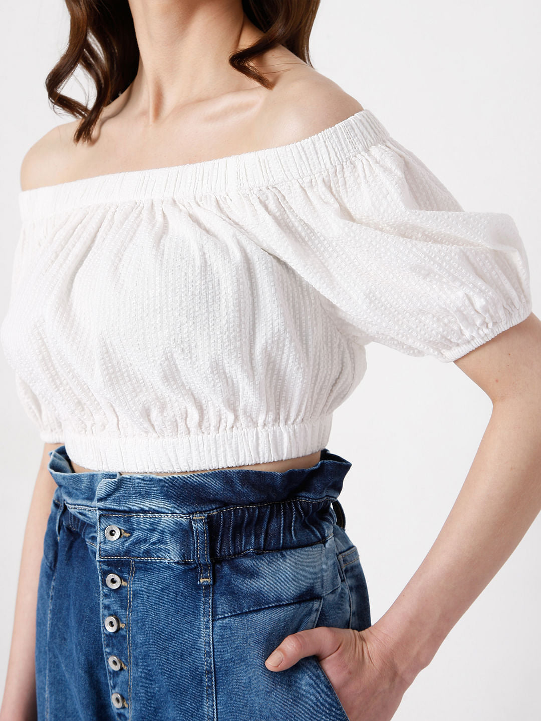 White Crop Top