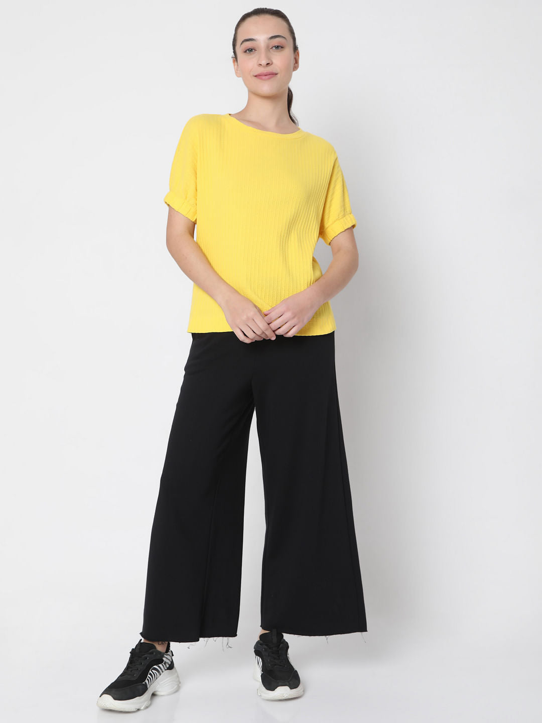 Yellow Textured Top