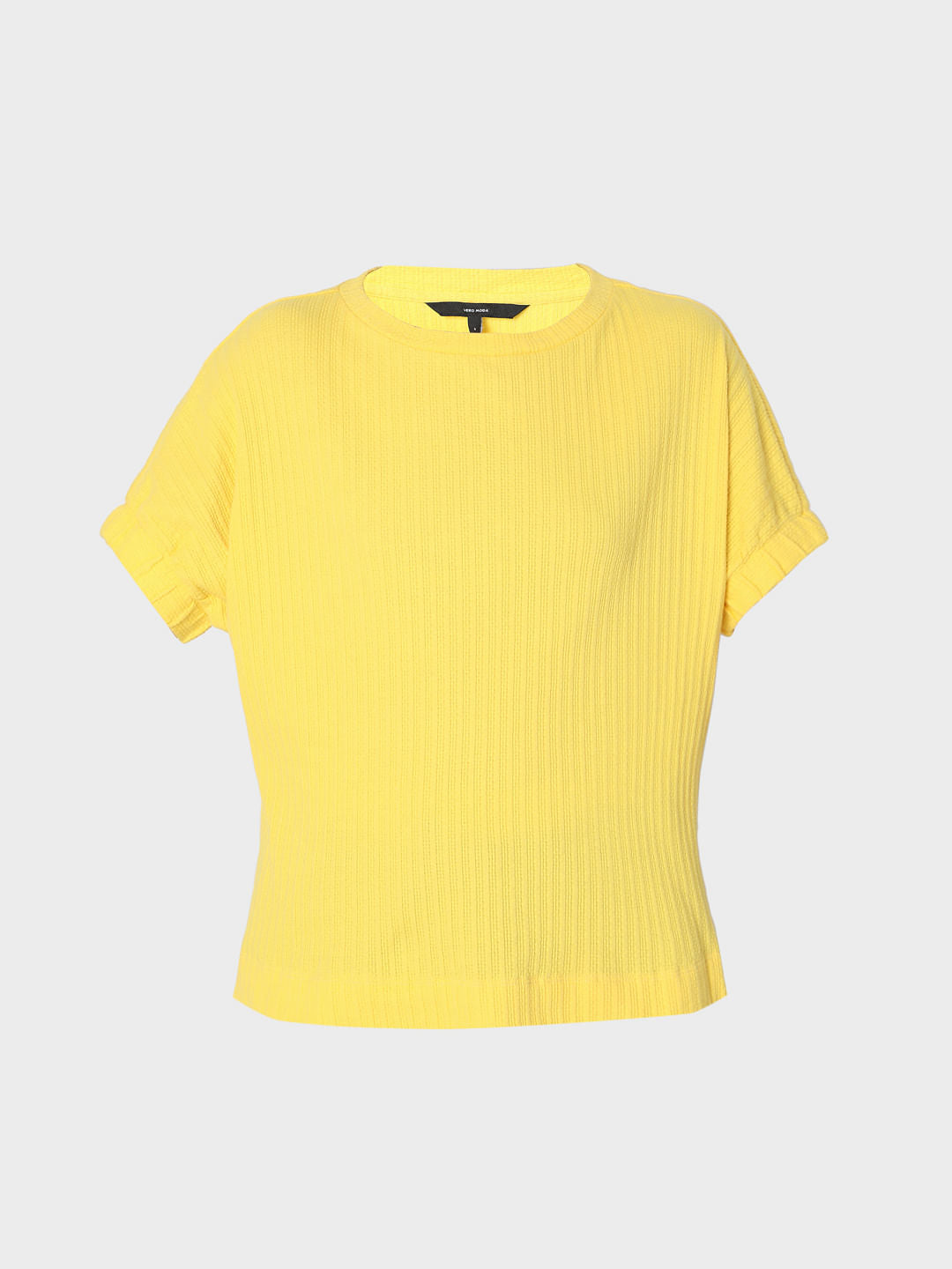 Yellow Textured Top