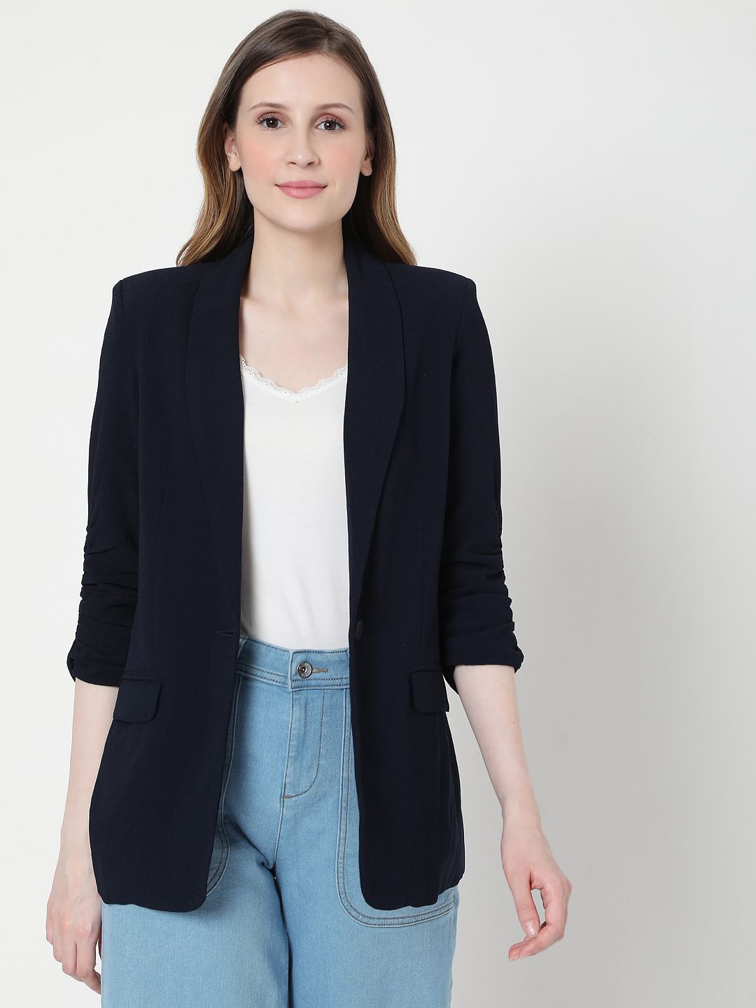 Black Shawl Collar Co-Ord Set Blazer