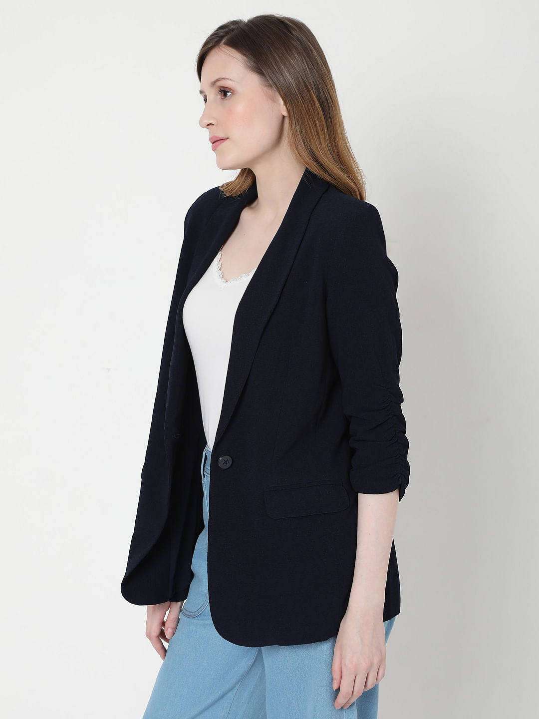 Black Shawl Collar Co-Ord Set Blazer