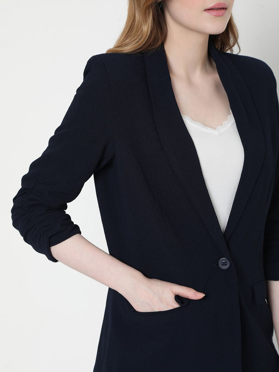 Black Shawl Collar Co-Ord Set Blazer