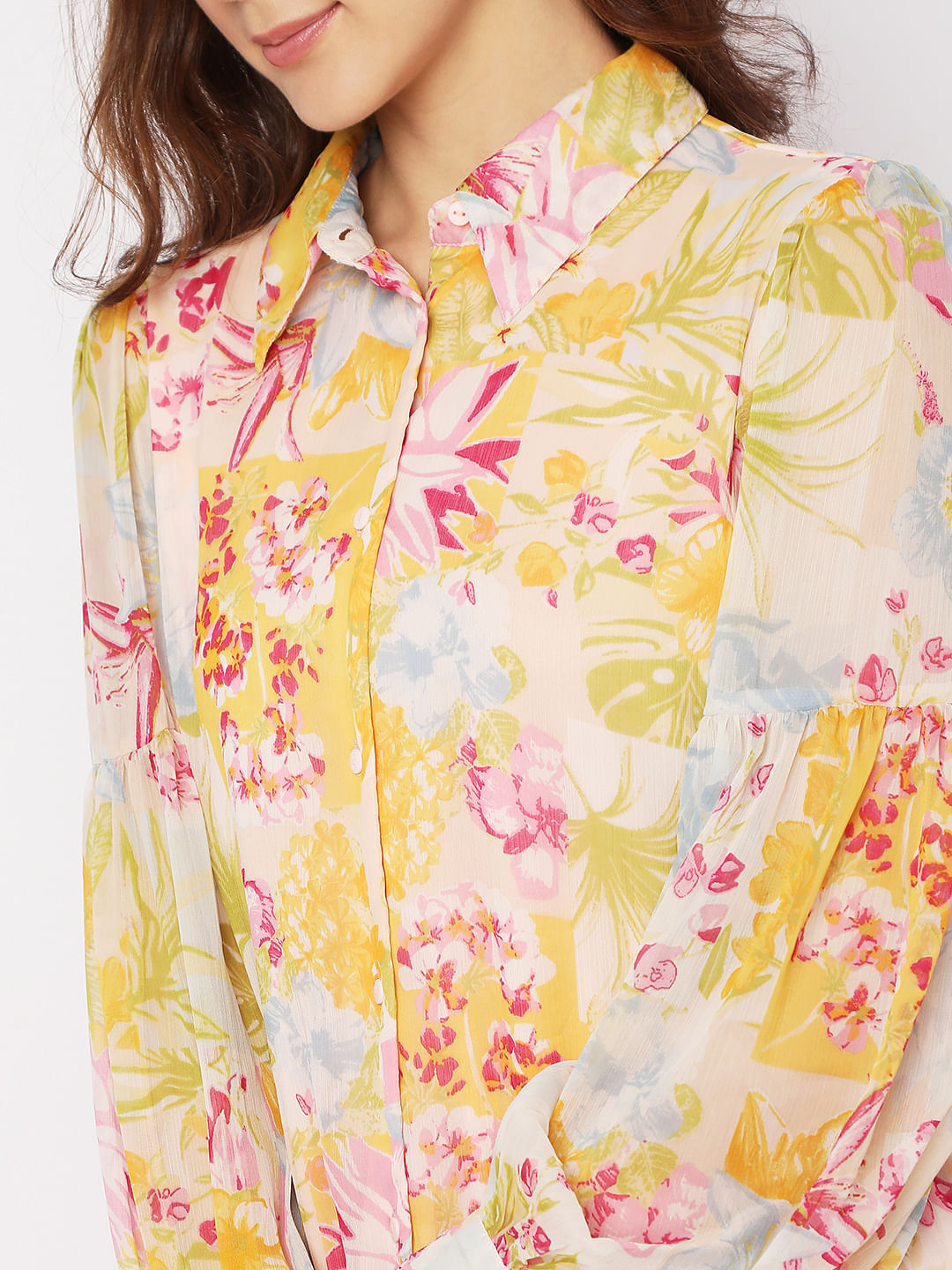 Yellow Floral Shirt