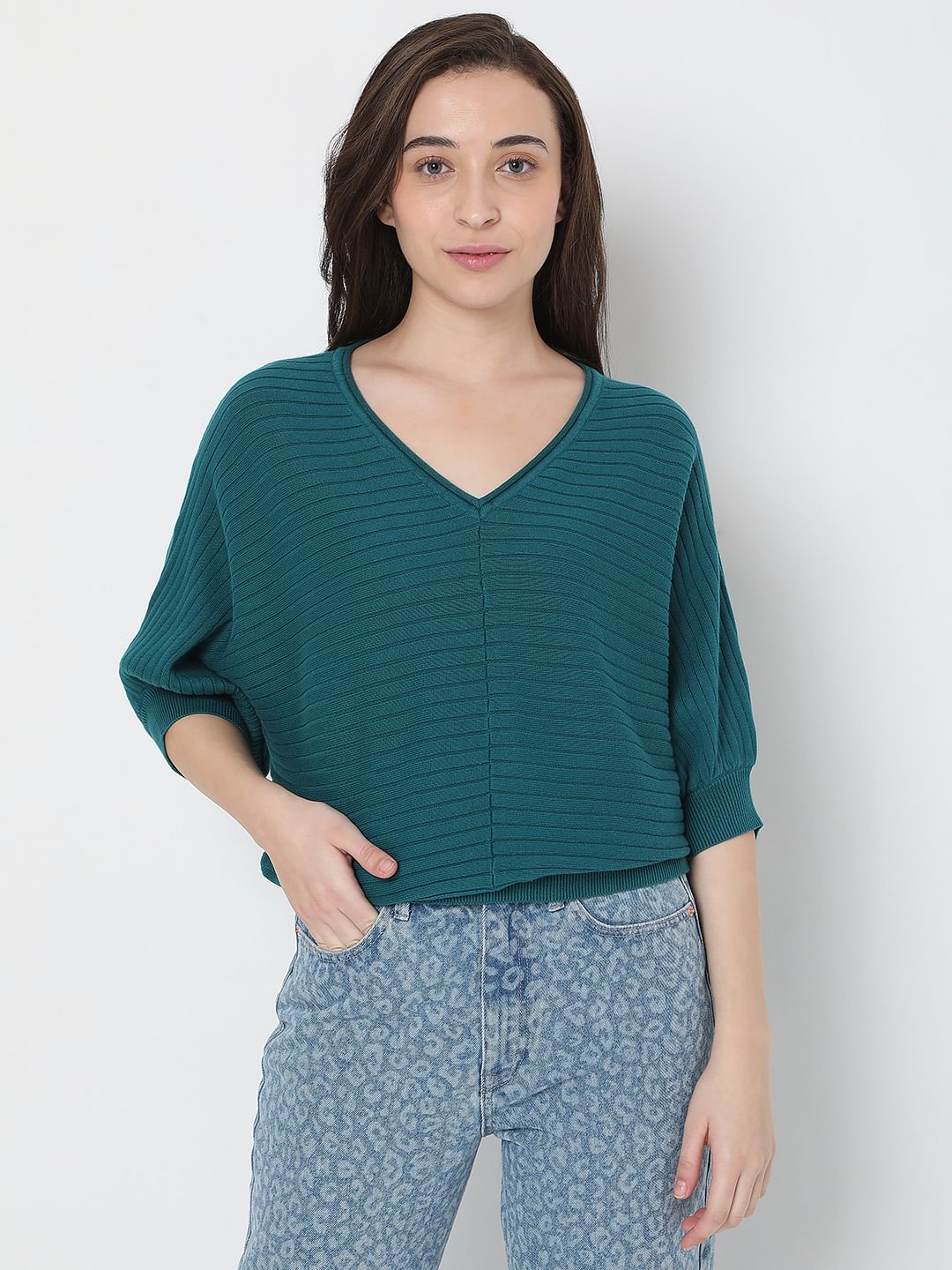 Green Knitted Top