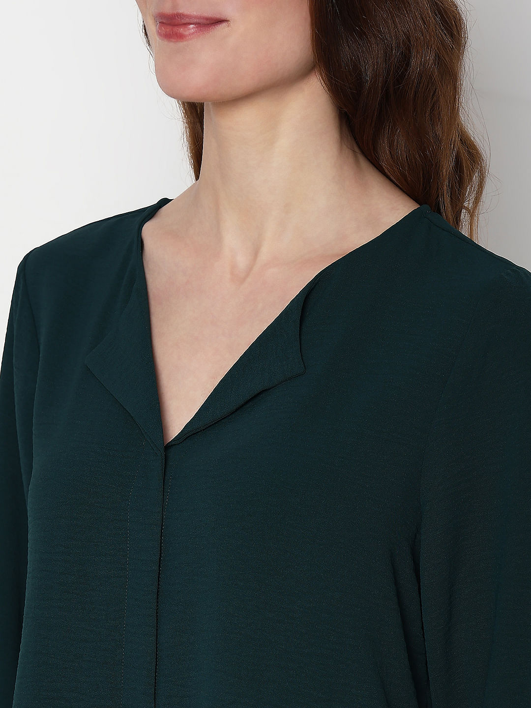Dark Green Solid Shirt