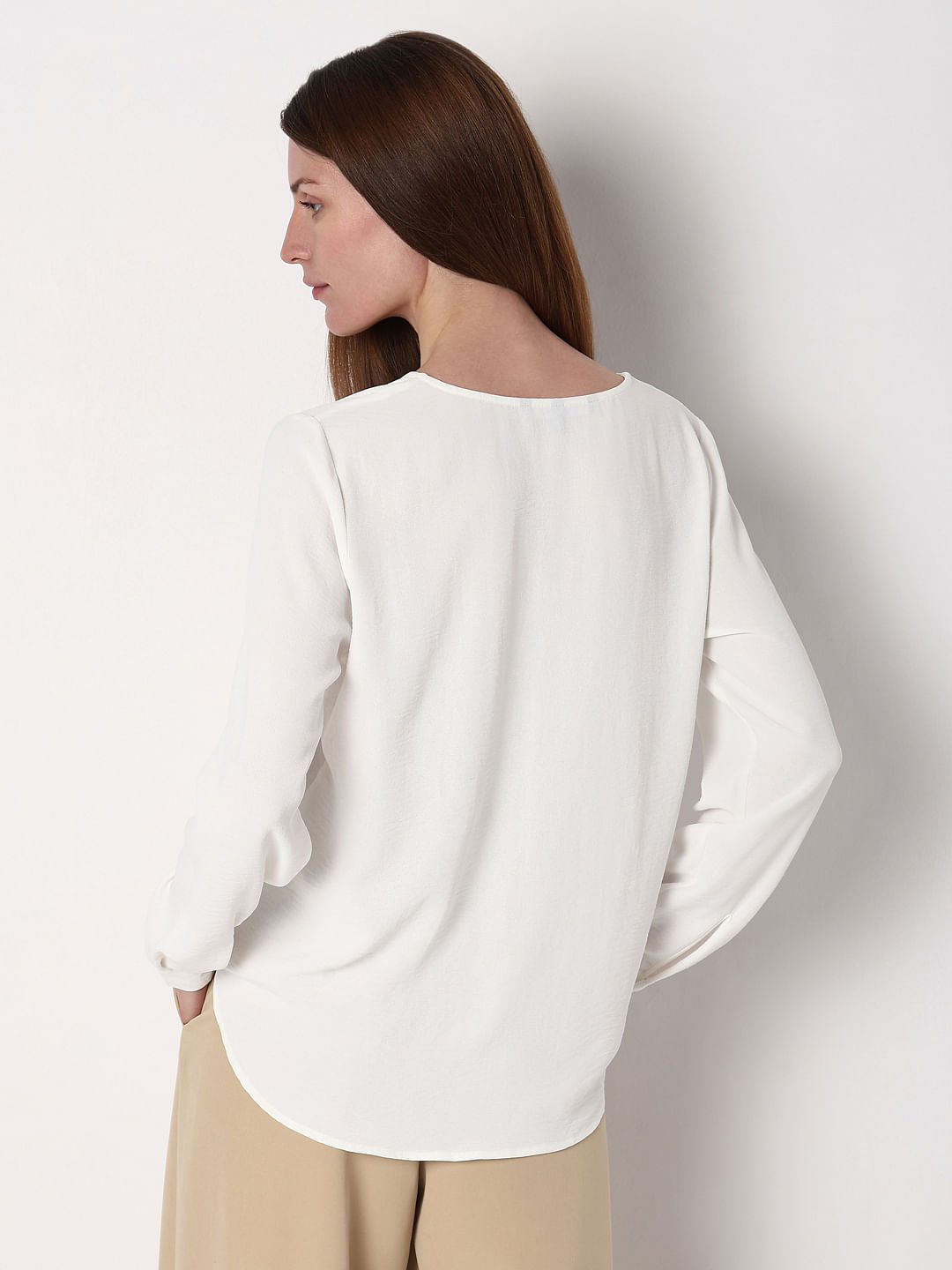 White Solid Shirt
