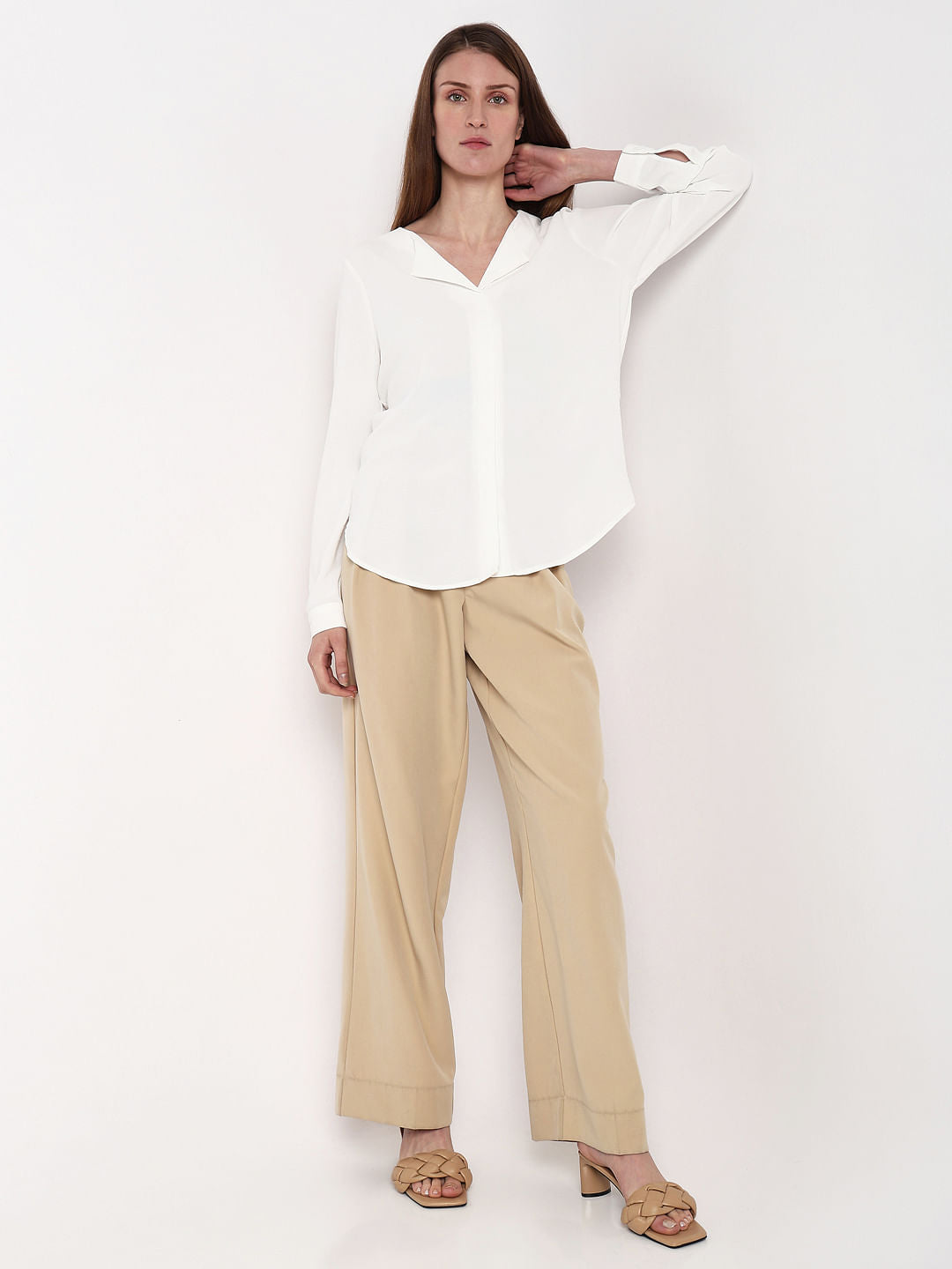White Solid Shirt